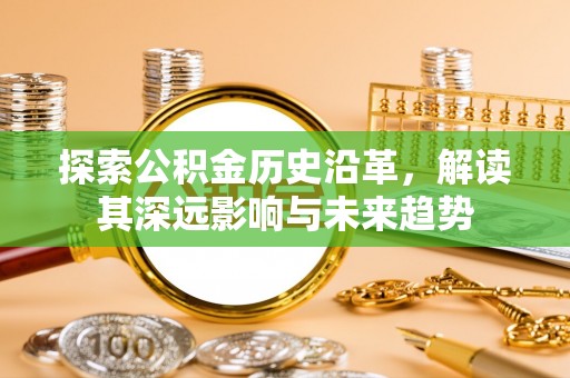 印江探索公积金历史沿革，解读其深远影响与未来趋势